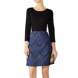 Slate & Willow Black and Blue Dress